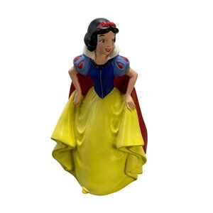 Disney Snow White Plastic Coin Bank with stopper 9.5"
